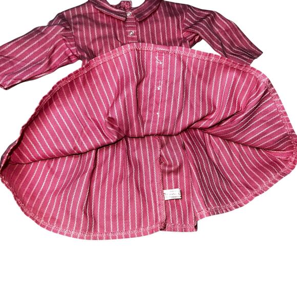 Vintage 1993 American Girl Pleasant place Addy Walker Pink striped Dress - Picture 5 of 5